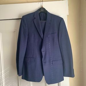 3 Piece Navy Blue Slim Fit Ralph Lauren Suit (38R)